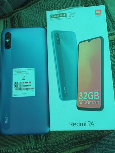 принтер для вб: Redmi, Redmi 9A, Б/у, 32 ГБ, цвет - Синий, 2 SIM