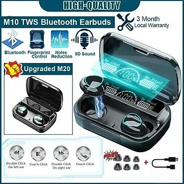 Slušalice: Bežične Bluetooth 5.1 slušalice TWS M10 NOVO. Opis proizvoda: M10 TVS — 5