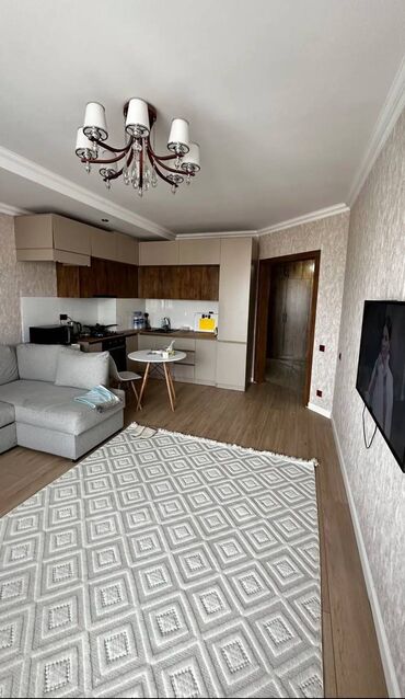 манас квартиры: 2 комнаты, 55 м², Элитка, 8 этаж, Дизайнерский ремонт