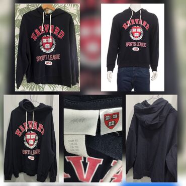 Рубашки: Мужская толстовка, H&M, XL (EU 42), цвет - Синий