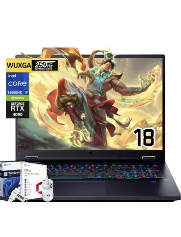 acer n15w4: Ноутбук, Acer, 32 ГБ ОЗУ, Intel Core i9, Более 17.3 ", Новый, Для работы, учебы, память SSD