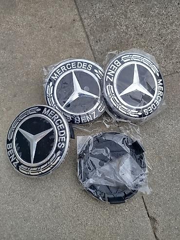 xrom disk: Mercedes-Benz təkər mərkəz qapaqları (hub cap/center cap) – 4 ədəd — 2