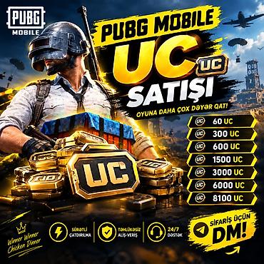 paket torba: 🎮 PUBG MOBILE UC — TOPDAN SATIŞ 💰 **Mövcud UC paketləri:** Pubg — 1
