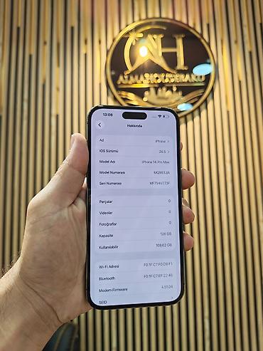 irshad iphone x: IPhone 14 Pro Max, 128 GB, Deep Purple, Face ID, Sənədlərlə, Zəmanət — 2