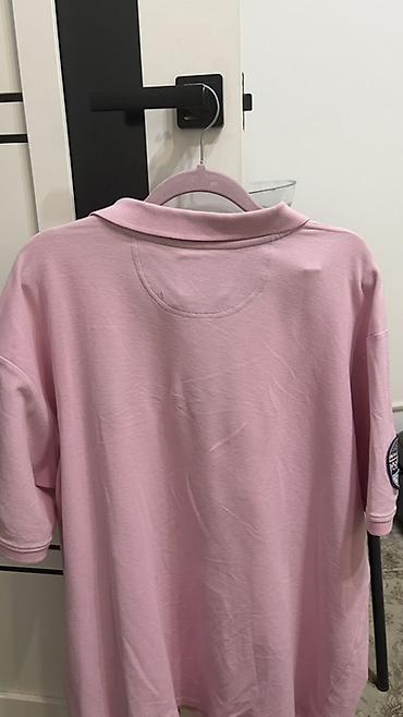 pull and: Мужская футболка, 2XL, Us Polo Assn, Б/у, цвет - Розовый — 2