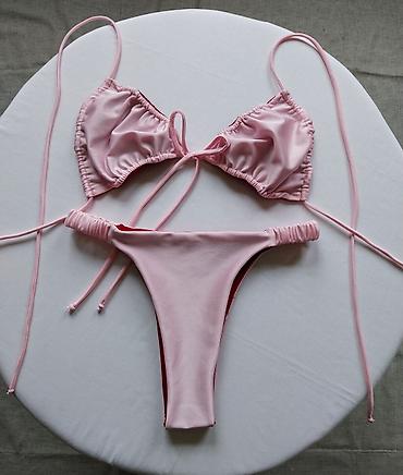 kupaci kostimi duboki donji deo: Ženski bikini setovi – trodelni gornji deo sa trouglastim korpicama i — 5