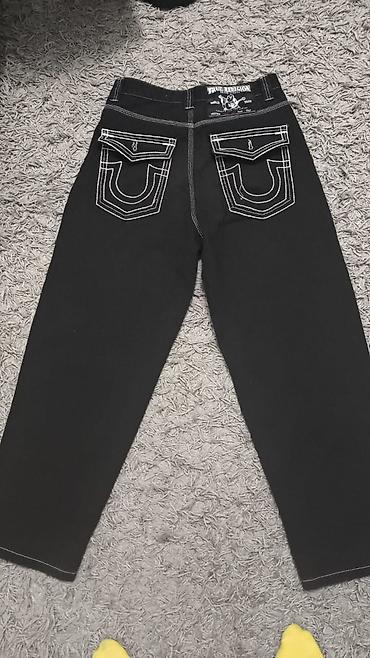 Джинсы: Джинсы True Religion, черные, made in USA. - Плотный деним глубокого — 2