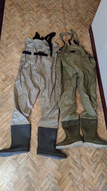 форель осетр: Вейдерсы, рыболовные штаны с сапогами водонепроницаемые б/у из Японии