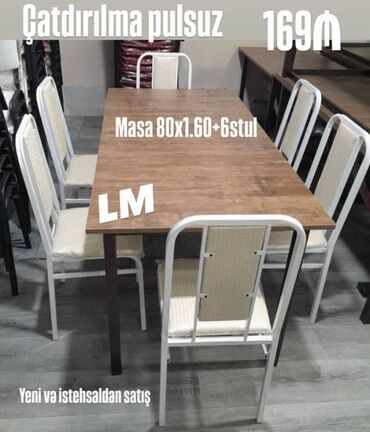 пластиковые столы и стулья бишкек: Bağ mətbəx və eyvanlarınız üçün Masa dəstləri Masa + 6 Stul. Qiymət