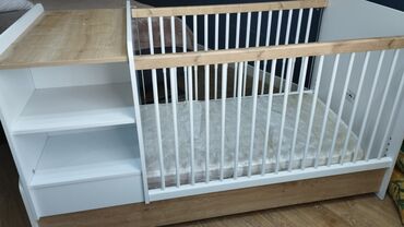 здравствуйте дорогие родители: Для девочки и мальчика, Четырехугольная, Колыбель, С матрасом, Без механизма качания