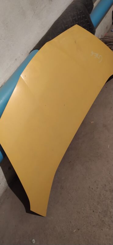 Автозапчасти: Капот Honda 2013 г., Б/у, цвет - Желтый, Оригинал