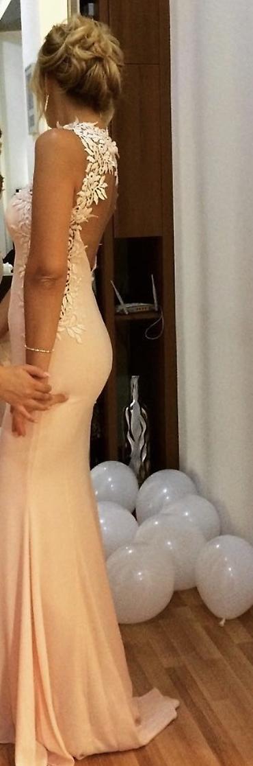 nikah: Şampan rəngində zərif ziyafət/gecə paltarı - Uzun, axıcı ətək kəsimi — 2
