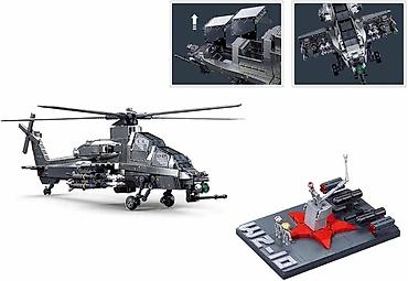 Оюнчуктар: Конструктор Вертолет Military WZ-10S  🔸️Набор строительных блоков — 5