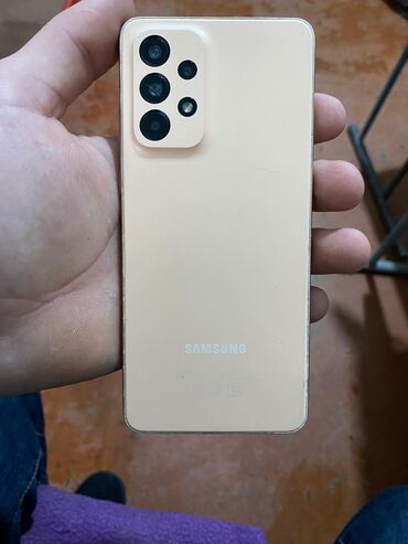 Samsung: Samsung Galaxy A33 5G, 128 GB, rəng - Bej, Barmaq izi, İki sim kartlı, Face ID