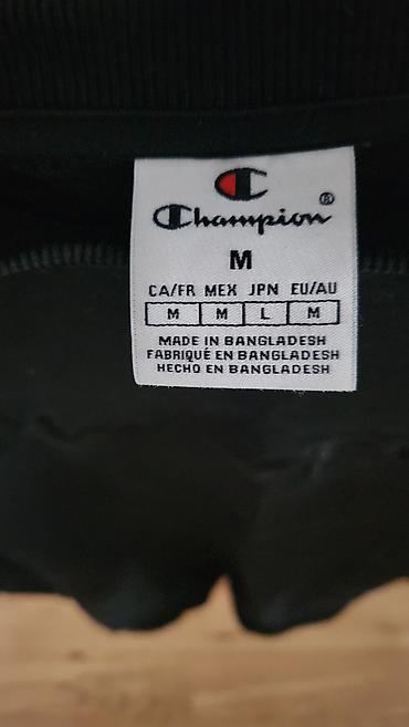 tanke dukserice: Champion muški duks – crni, model sa okruglim izrezom, vel m - Brend — 2