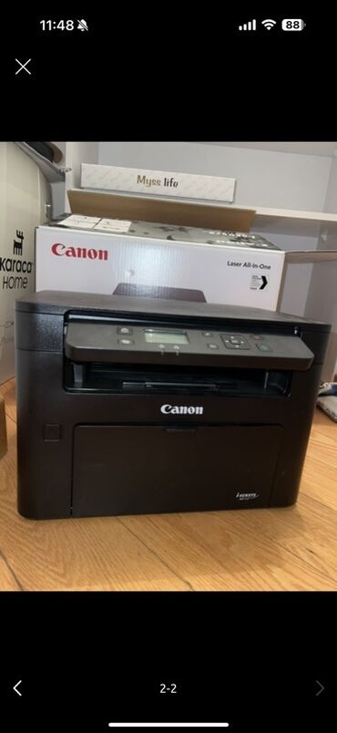 Printerlər: Canon lazer çoxfunksiyalı printer, çap, skan və surət çıxarma