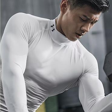 компрессионные футболки: Мужской спортивный костюм, 2XL, Under Armour, Новый, цвет - Белый — 1