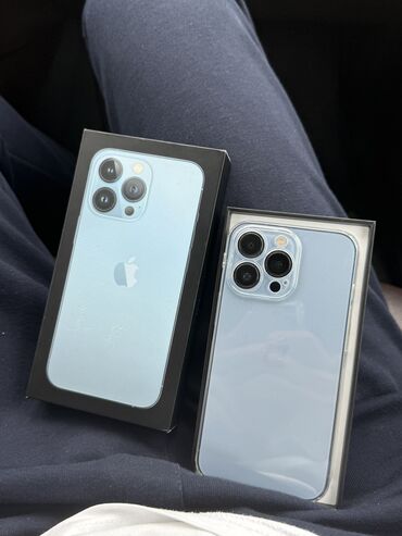 Apple iPhone: IPhone 13 Pro, 128 GB, Sierra Blue, Zəmanət, Face ID, Sənədlərlə