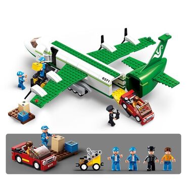 Игрушки: Конструктор Пассажирский самолёт 🚄 Длина 39 см 400 деталей 🚘