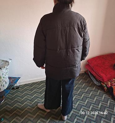 Пальто: Пальто, Халат, Зима, Стеганый, Длинная модель, С поясом, XL — 3