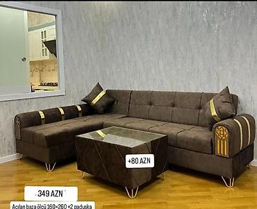 reception masa: Yeni, Künc divan, Qonaq otağı üçün, Açılan, Azərbaycan — 1