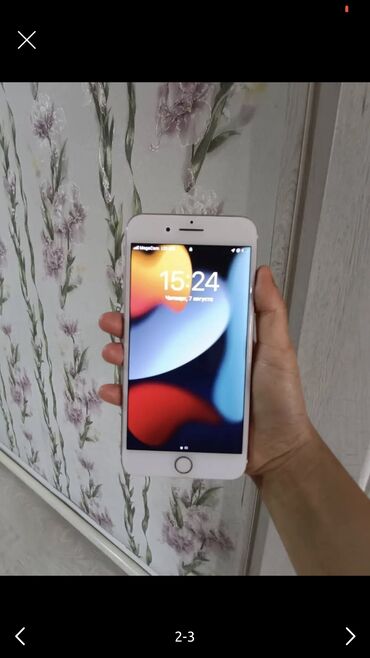 микрофон ош: IPhone 7 Plus, Колдонулган, 256 ГБ, Күлгүн, Заряддоочу түзүлүш, Каптама, 100 %