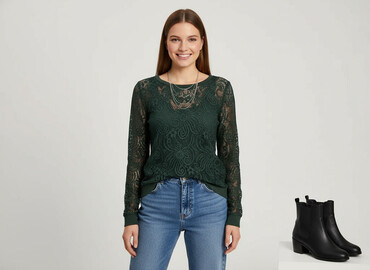 bluzki dopasowane eleganckie: Women's blouse, size S