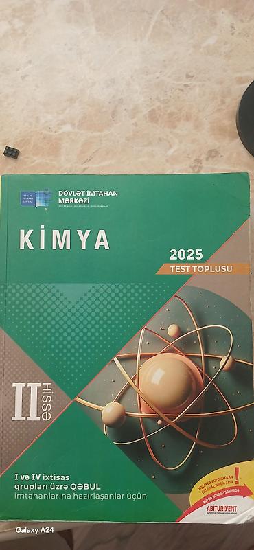 Testlər: Məhsul: “Kimya – Test Toplusu 2025”, II hissə Nəşriyyat: Dövlət — 1