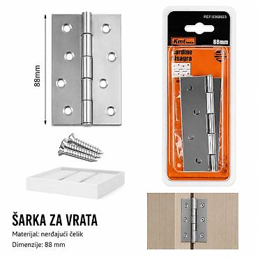 KMT Od nerđajućeg čelika 9368923 – šarke za vrata - Materijal