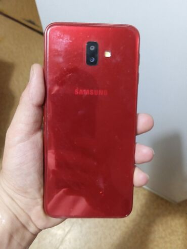 samsung i620: Samsung Galaxy J6 Plus, 32 GB, rəng - Qırmızı, İki sim kartlı, Face ID, Zəmanət