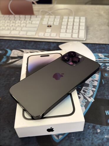 Apple iPhone: IPhone 14 Pro Max, Б/у, 256 ГБ, Jet Black, Чехол, 86 %