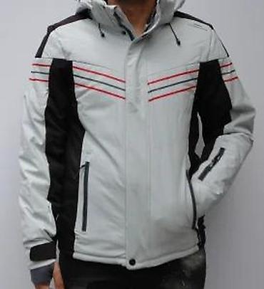 Zimske jakne: Muška zimska jakna sa kapuljačom - Boja: svetlosiva sa crnim — 15