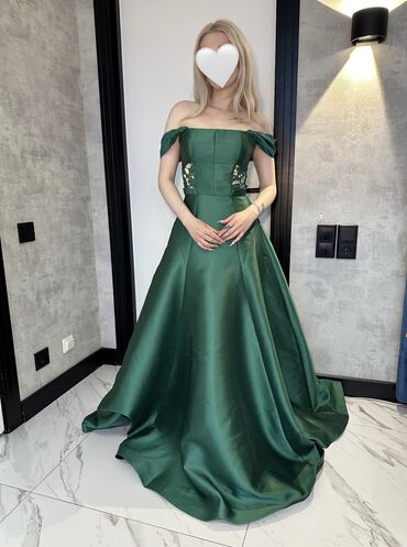 платье рубашка zara: Вечернее платье, Длинная модель, Атлас, С рукавами, XS (EU 34)
