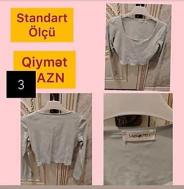 qadin geyim: Paket geyimlər – hər biri 3 AZN 1) Qara ağ qəfəs naxışlı yubka - — 4