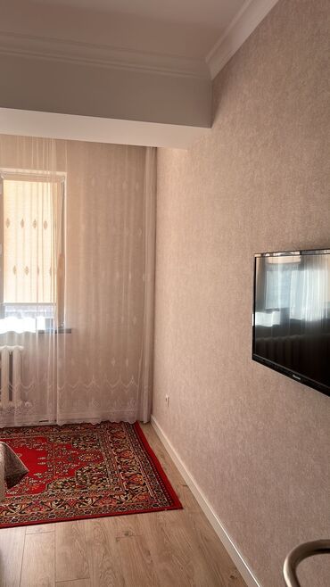 двухкомнатная квартира бишкек цена: 56 м², 2 комнаты, Свежий ремонт С мебелью