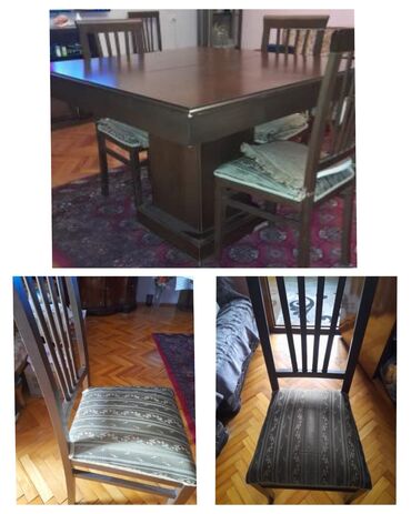 стол и стулья для дачи: Stol,6 stulla satılır 250 azn.Stol açılır.Dəst yaxşı