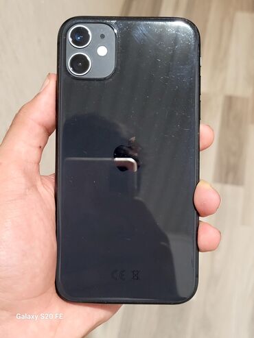 iphone 6 qiymeti baku electronics: IPhone 11, 64 GB, Black Titanium, Simsiz şarj, Face ID