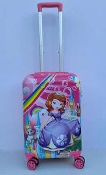 Rančevi, torbe i koferi: Dečiji kofer na točkiće – motiv princeze - Tvrda školjka sa sjajnom — 11