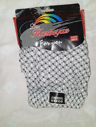ləzgi corabı: Məhsul: Kişi bokseri – Karbeyaz “Lüx” Boxer Short Model/Code: 4001 — 1