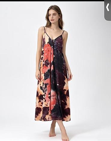 time try: Повседневное платье, Китай, Лето, Длинная модель, Сарафан, 4XL, 5XL — 1