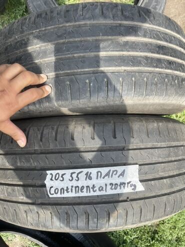 corolla runx: Шиналар 205 / 55 / R 16, Жай, Колдонулган, Жуп, Жеңил унаалар, Continental
