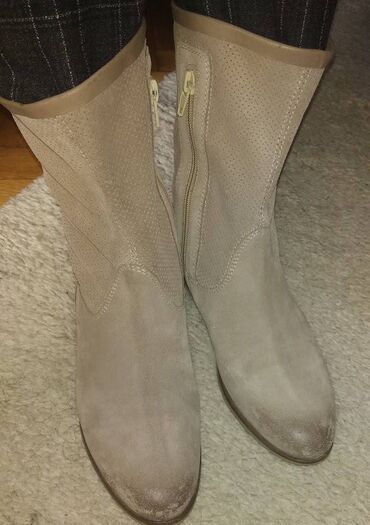 Ostala ženska obuća: Letnje italijanske kožne čizme kao nove 37 Italijanske čizme — 9