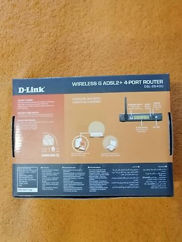 wifi modem: D‑Link DSL‑2640U – Wireless G ADSL2+ 4‑port router Xüsusiyyətlər: - — 6