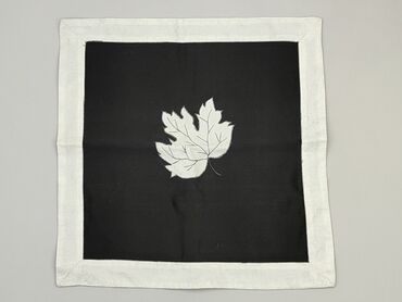 Pościel i akcesoria: Pillowcase, 49 x 49, kolor - Czarny, stan - Dobry