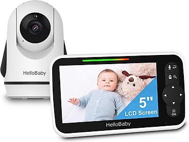 HelloBaby HB6351 Uşaq Nəzarət Kamerası 5 düymlük ekranlı, gecəgörməli