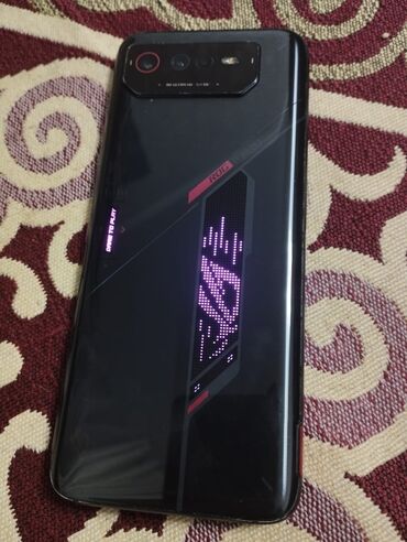 asus zenfon: Asus ROG Phone 6, Колдонулган, 256 ГБ, түсү - Кара, 1 SIM, 2 SIM