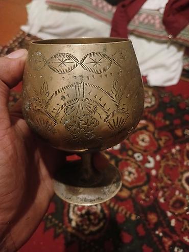 qədimi samovar: Qədəhlər, rəng - Qızılı, Metal, 1 əd — 3