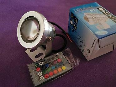 solarne: Za FOTANU RGB reflektori 10w 12V sa daljinskim IR IP67. Za FOTANE — 8