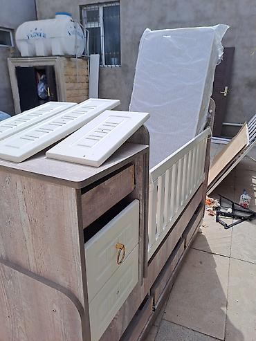 bar mebeli: Oğlan və qız üçün, İşlənmiş, Çarpayı, Matras ilə, Siyirməli — 1