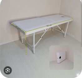 uz qaş stolu: Новый, Масажная кушетка, Складной, цвет - Белый